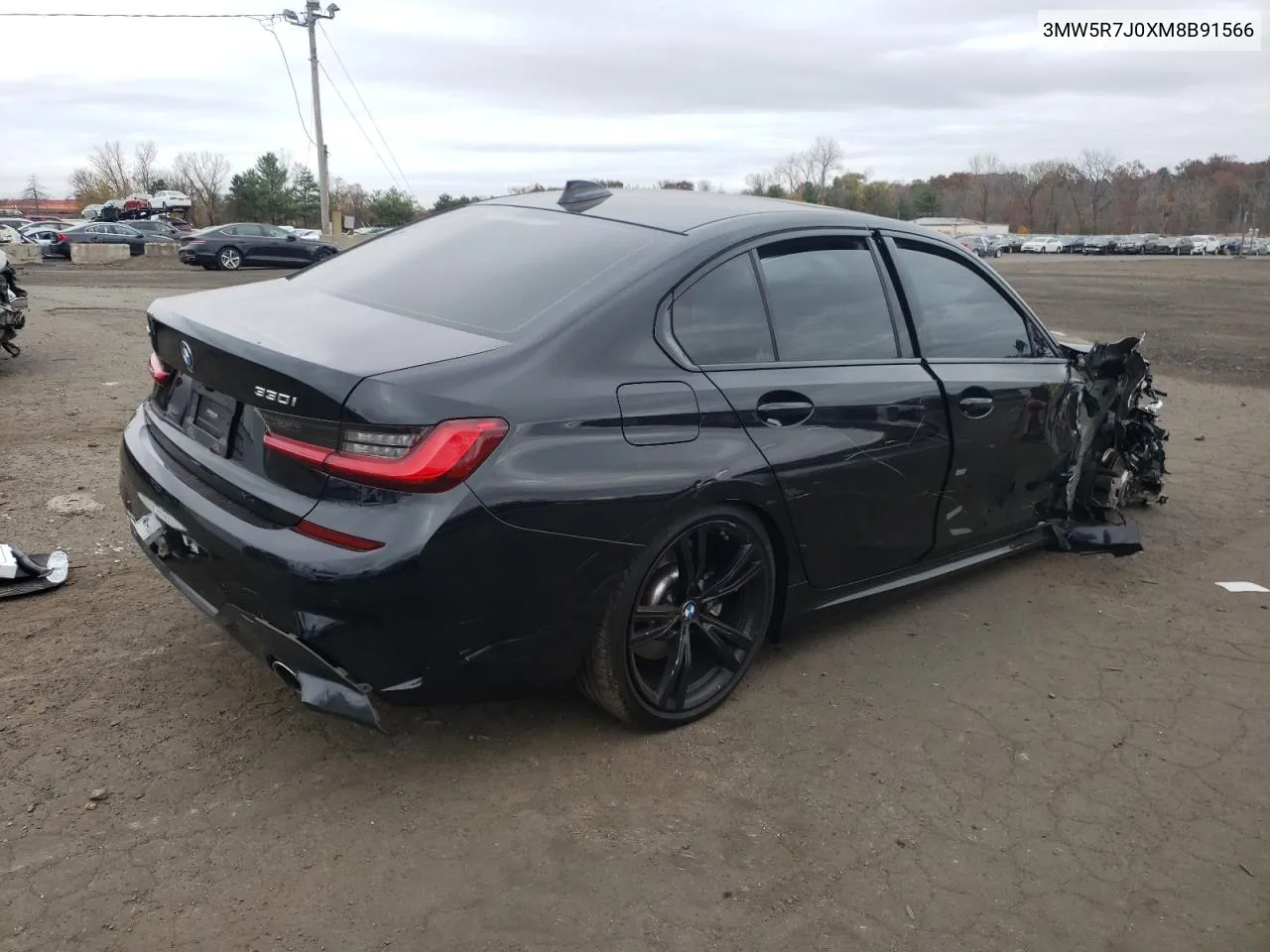 2021 BMW 330Xi VIN: 3MW5R7J0XM8B91566 Lot: 78305674