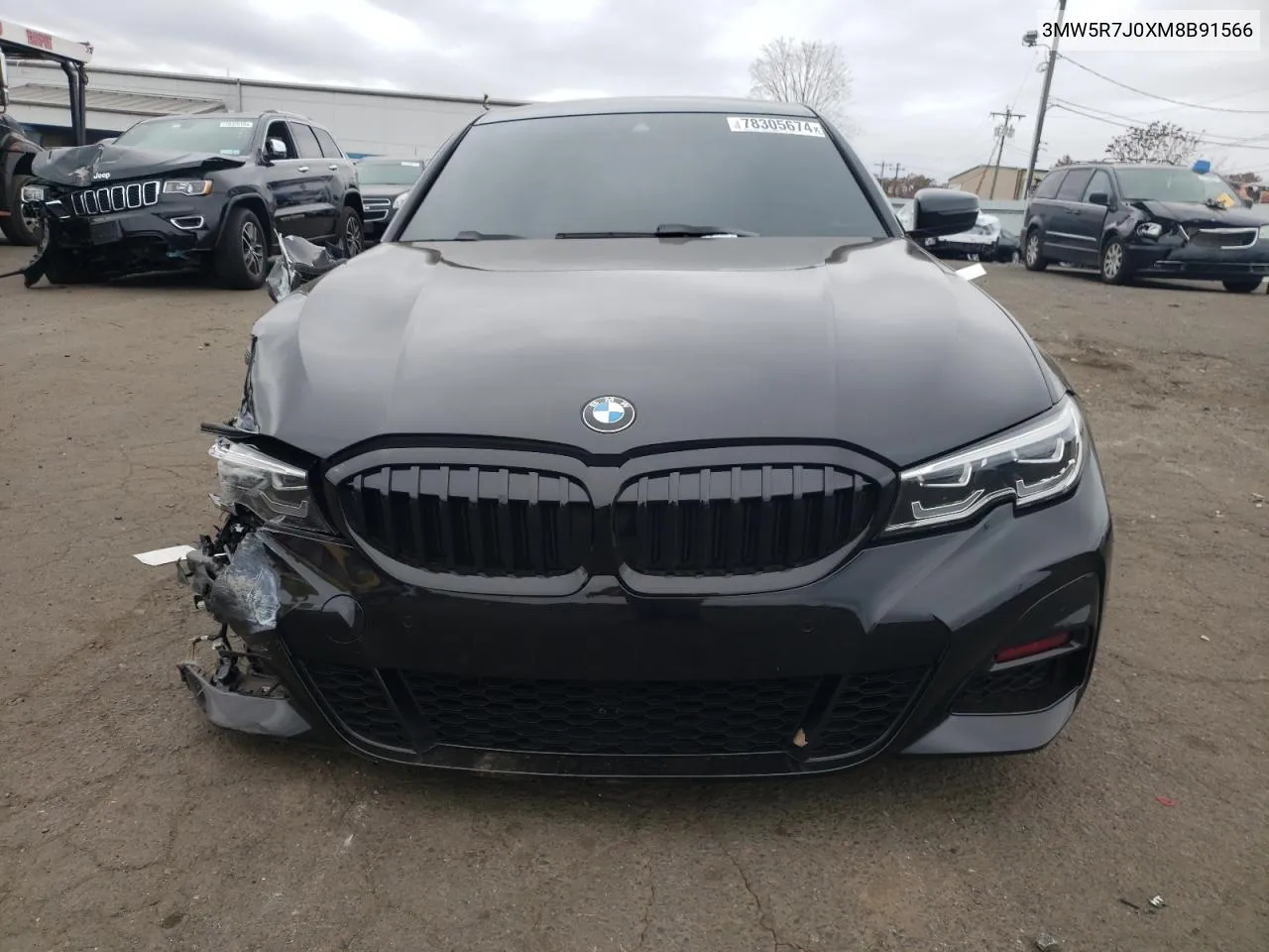 2021 BMW 330Xi VIN: 3MW5R7J0XM8B91566 Lot: 78305674