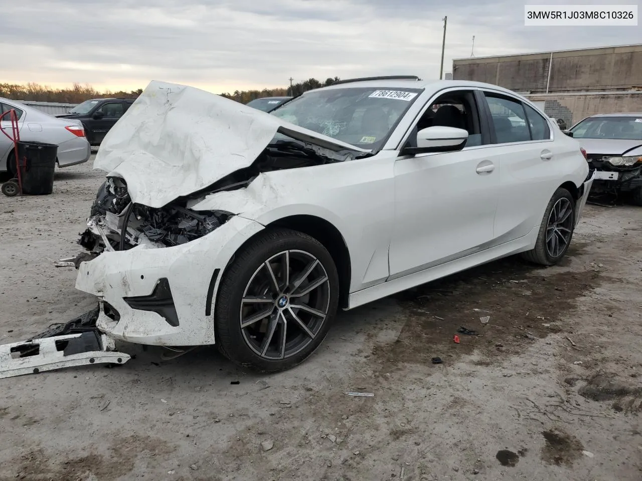 2021 BMW 330I VIN: 3MW5R1J03M8C10326 Lot: 78612904