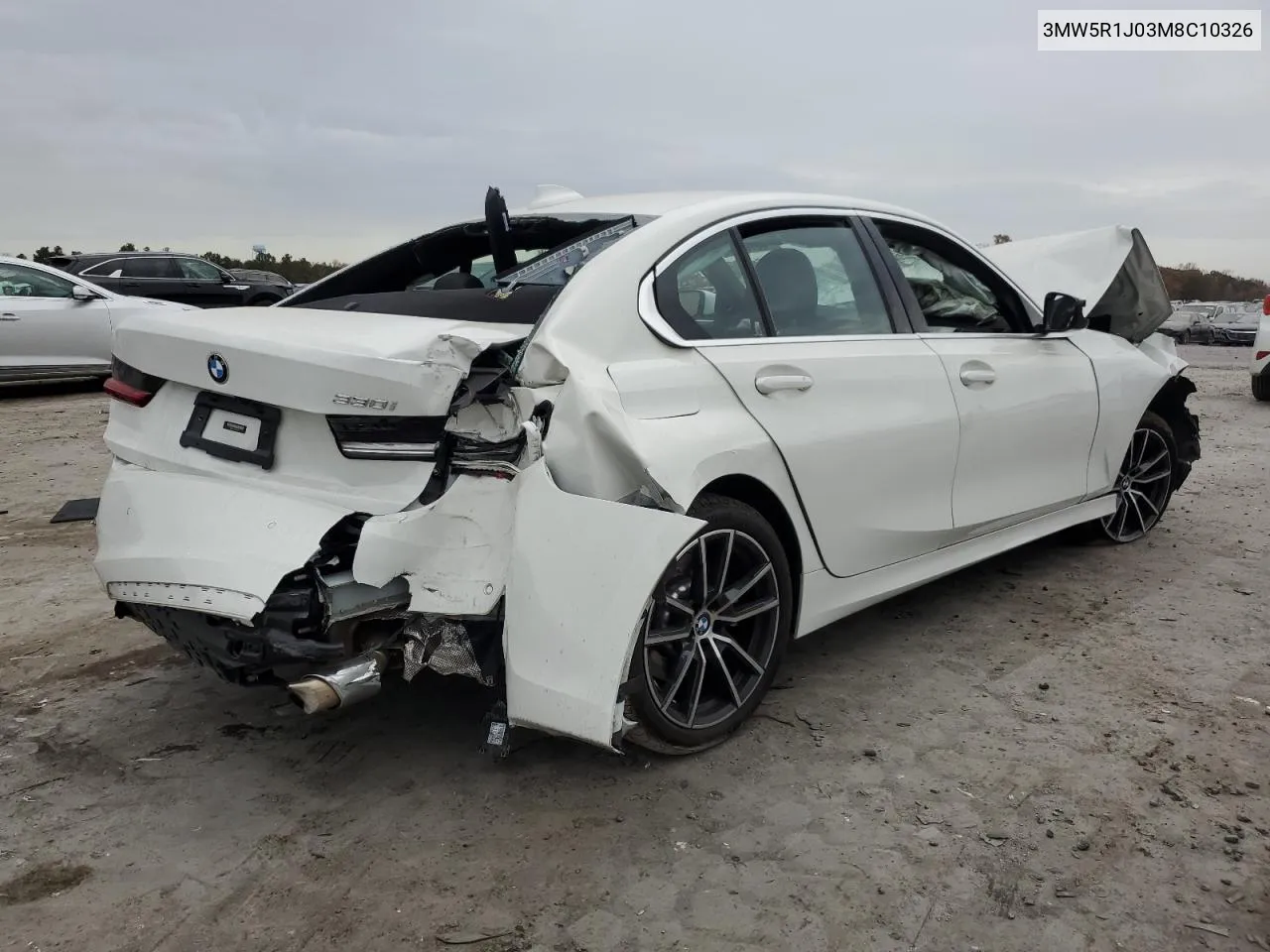 2021 BMW 330I VIN: 3MW5R1J03M8C10326 Lot: 78612904