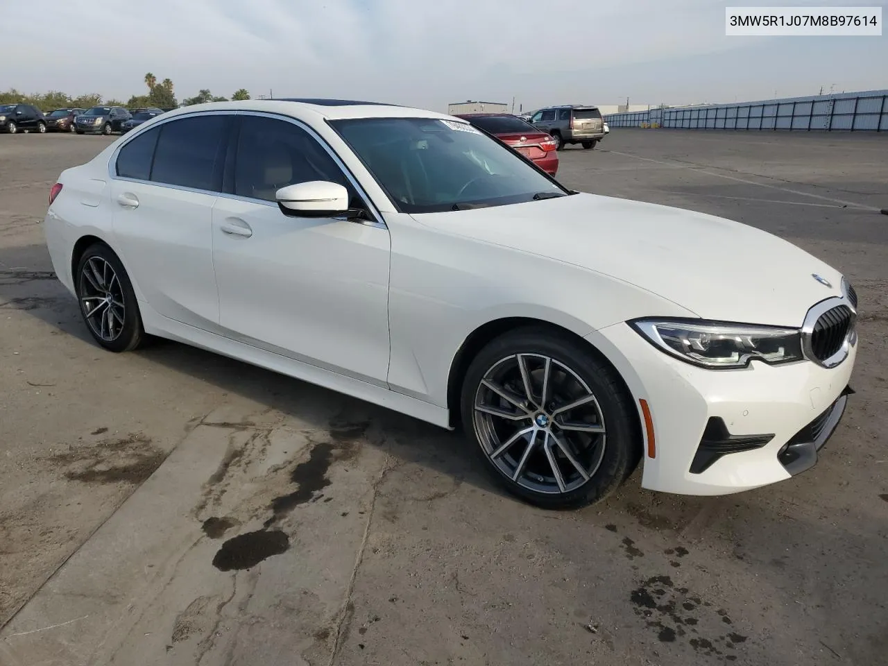 2021 BMW 330I VIN: 3MW5R1J07M8B97614 Lot: 79480334