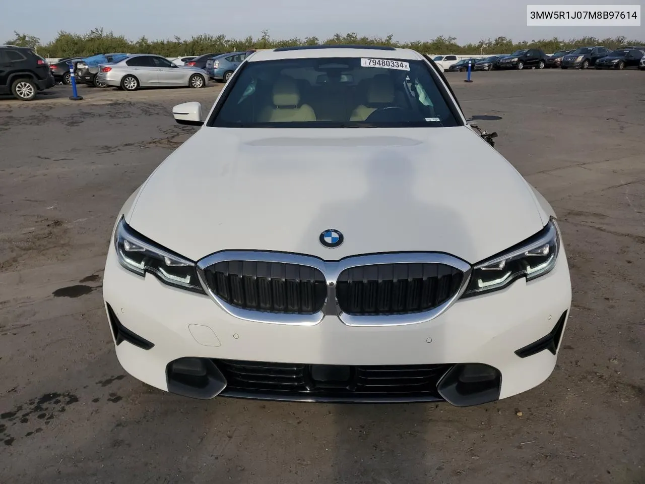 2021 BMW 330I VIN: 3MW5R1J07M8B97614 Lot: 79480334