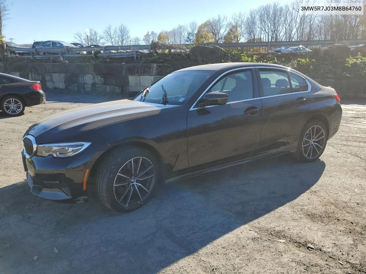 2021 BMW 330Xi VIN: 3MW5R7J03M8B64760 Lot: 80471764