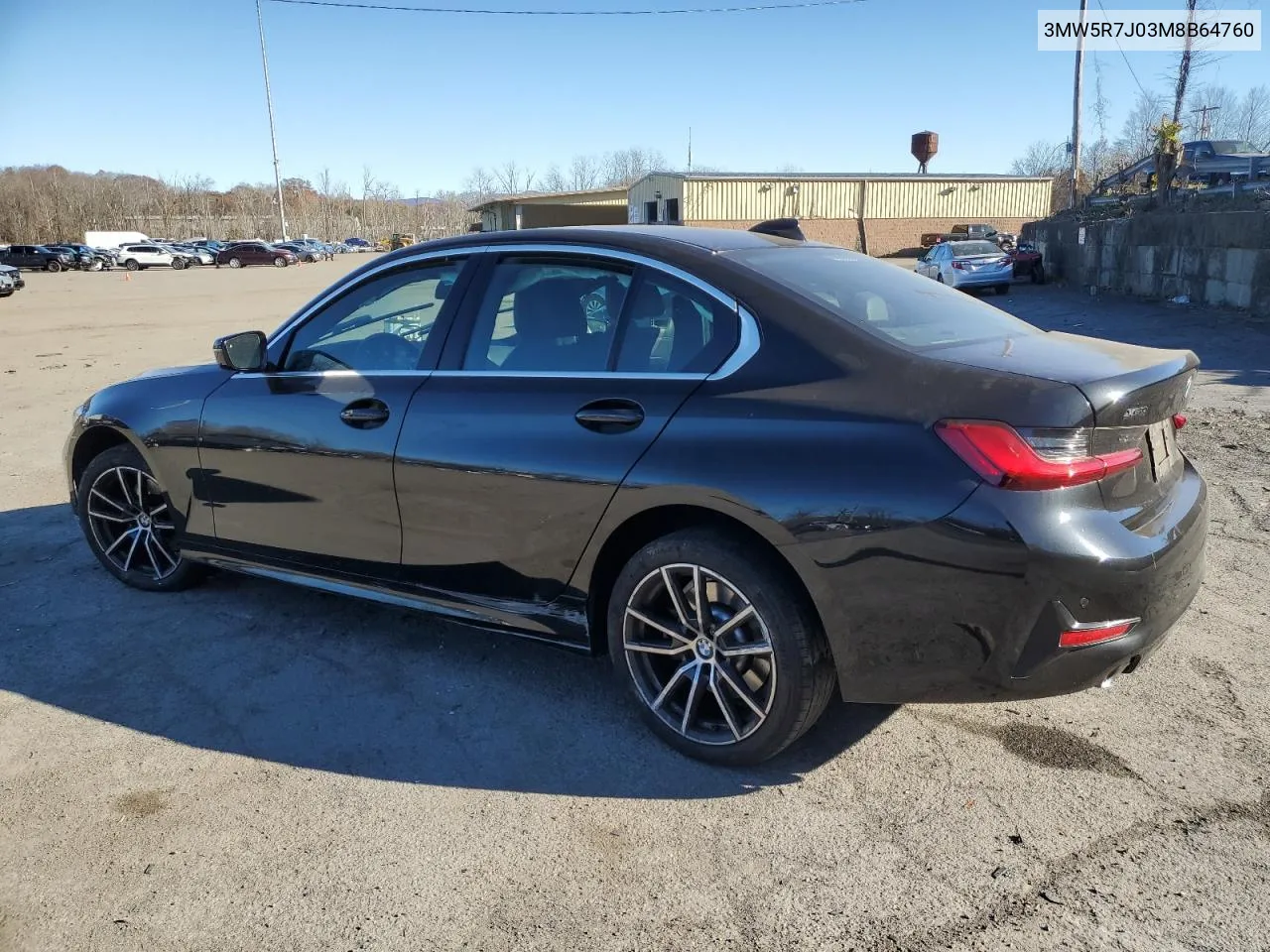 2021 BMW 330Xi VIN: 3MW5R7J03M8B64760 Lot: 80471764