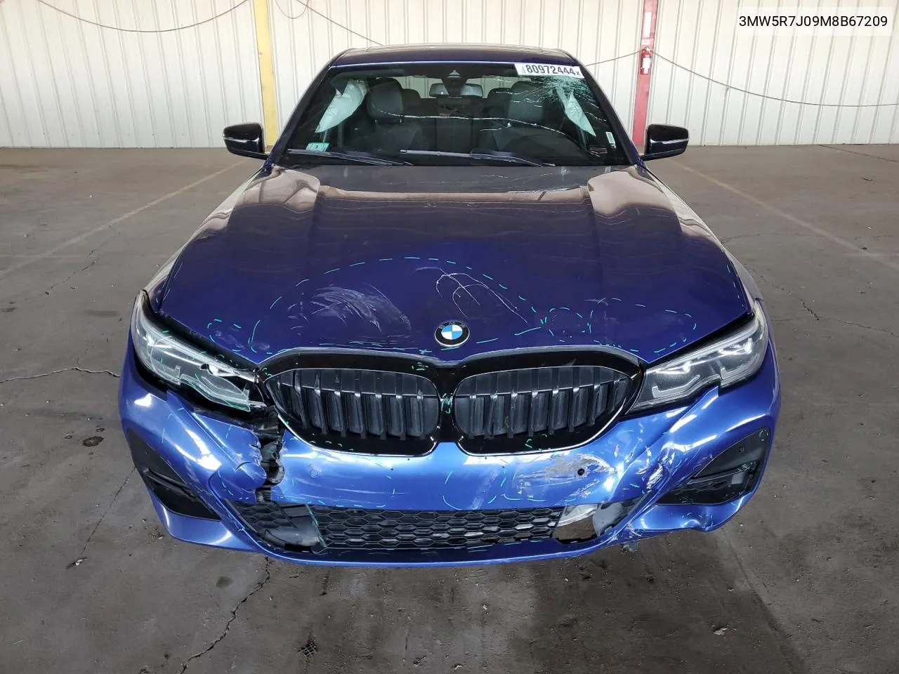 2021 BMW 330Xi VIN: 3MW5R7J09M8B67209 Lot: 80972444