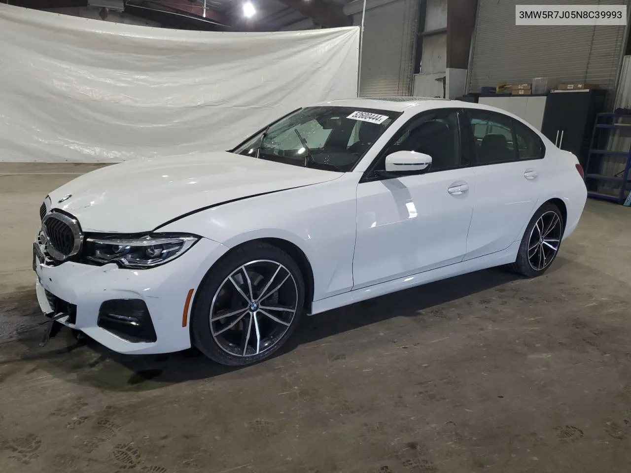 2022 BMW 330Xi VIN: 3MW5R7J05N8C39993 Lot: 52600444