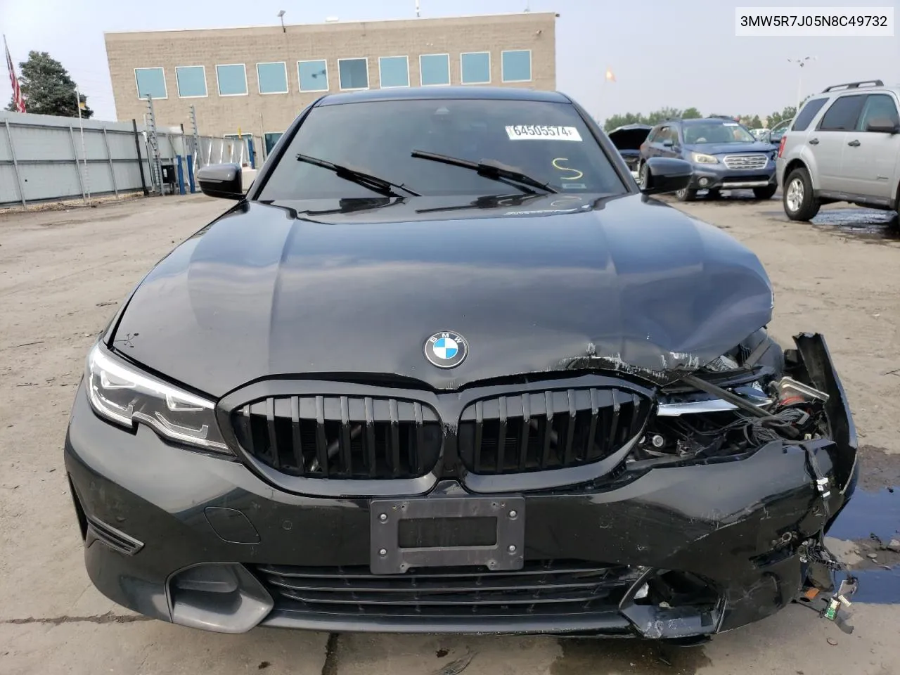 2022 BMW 330Xi VIN: 3MW5R7J05N8C49732 Lot: 64505574