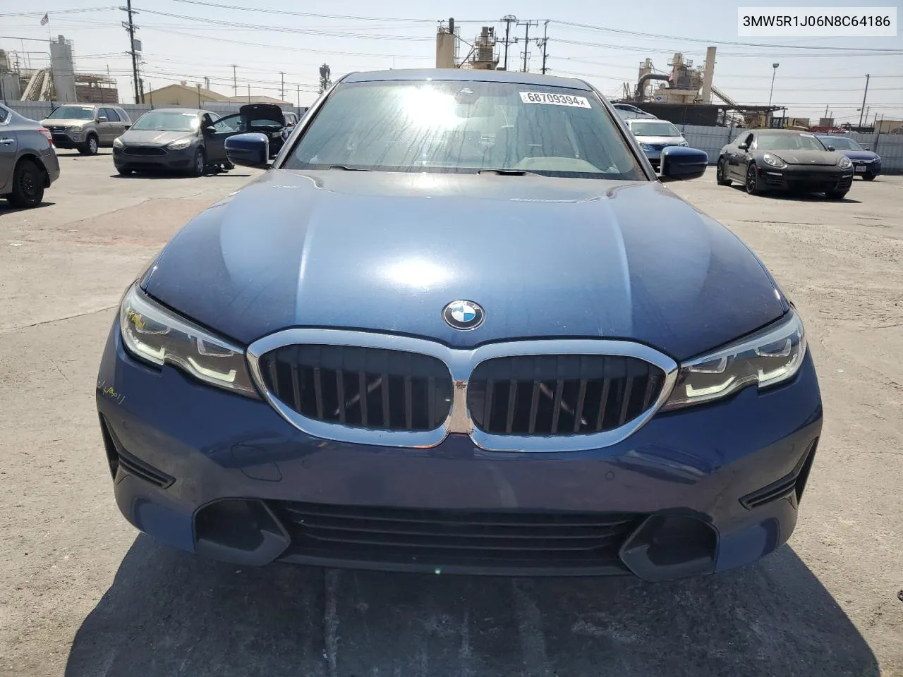 2022 BMW 330I VIN: 3MW5R1J06N8C64186 Lot: 68709394