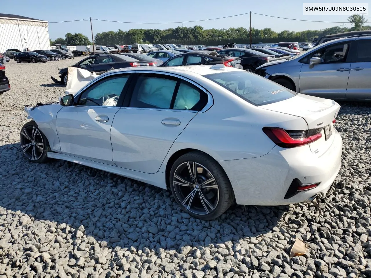 2022 BMW 330Xi VIN: 3MW5R7J09N8C30505 Lot: 70132554