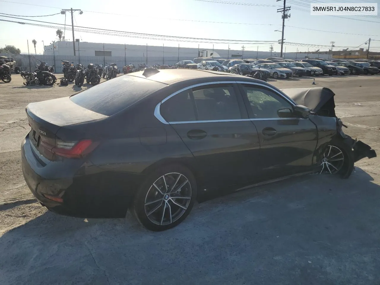 2022 BMW 330I VIN: 3MW5R1J04N8C27833 Lot: 72498634