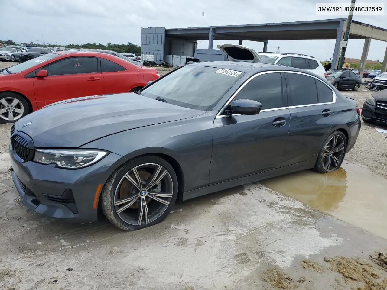 2022 BMW 330I VIN: 3MW5R1J0XN8C32549 Lot: 75643124