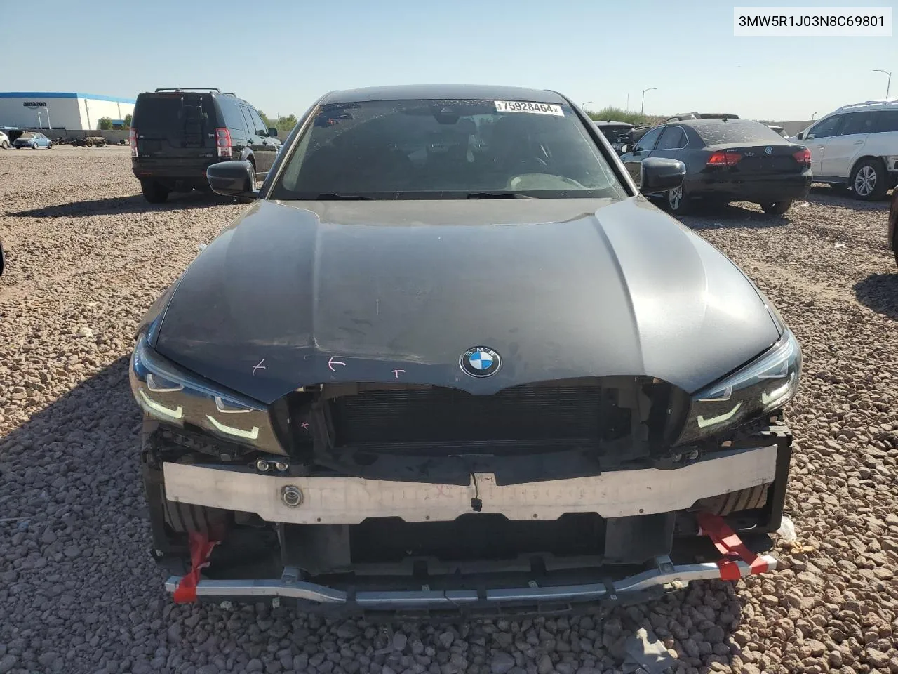 2022 BMW 330I VIN: 3MW5R1J03N8C69801 Lot: 75928464