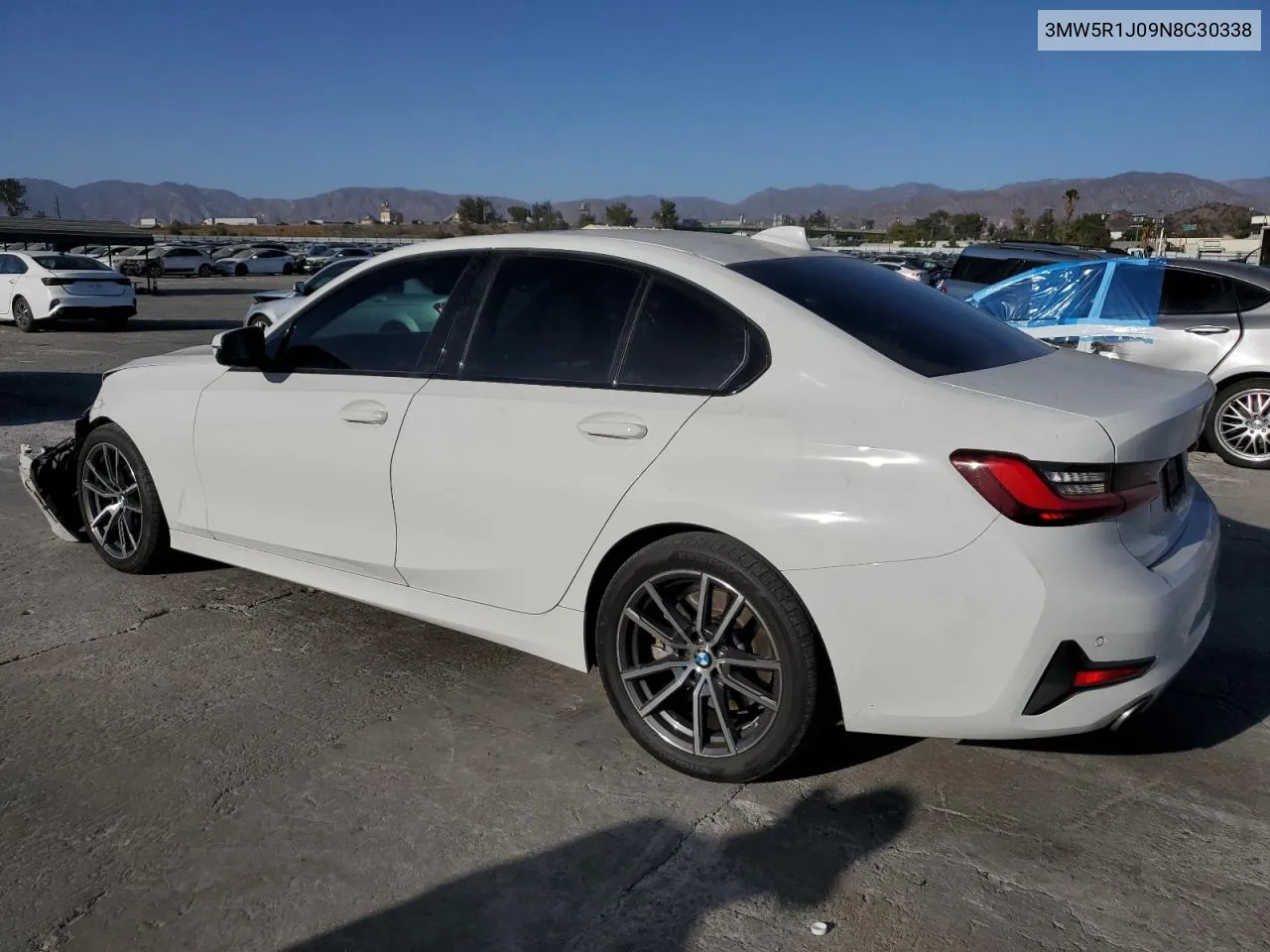 2022 BMW 330I VIN: 3MW5R1J09N8C30338 Lot: 76791404