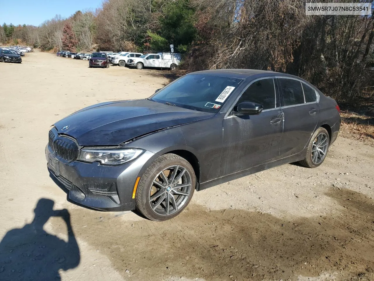 2022 BMW 330Xi VIN: 3MW5R7J07N8C53541 Lot: 80076874