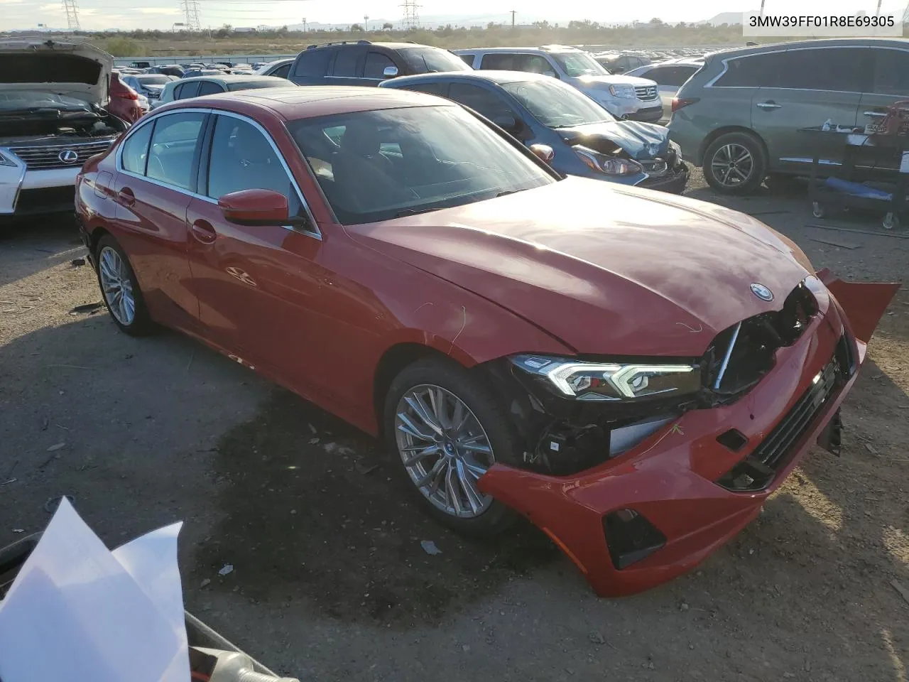 2024 BMW 330E VIN: 3MW39FF01R8E69305 Lot: 79767904