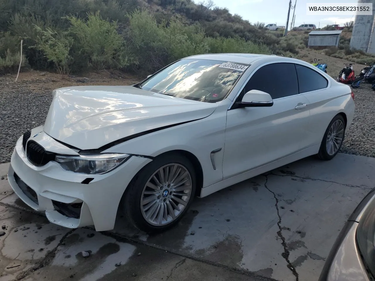 2014 BMW 428 I VIN: WBA3N3C58EK231552 Lot: 63788634