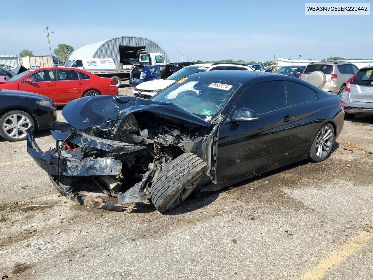 2014 BMW 428 I VIN: WBA3N7C52EK220442 Lot: 68637314