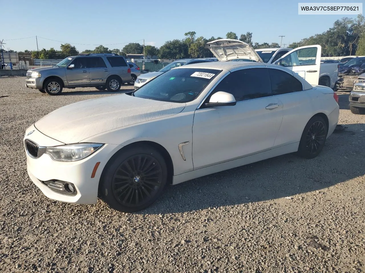 2014 BMW 428 I Sulev VIN: WBA3V7C58EP770621 Lot: 72021844