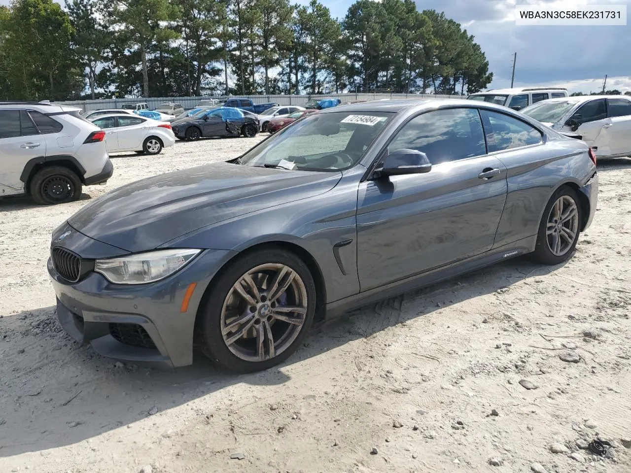 2014 BMW 428 I VIN: WBA3N3C58EK231731 Lot: 72154984