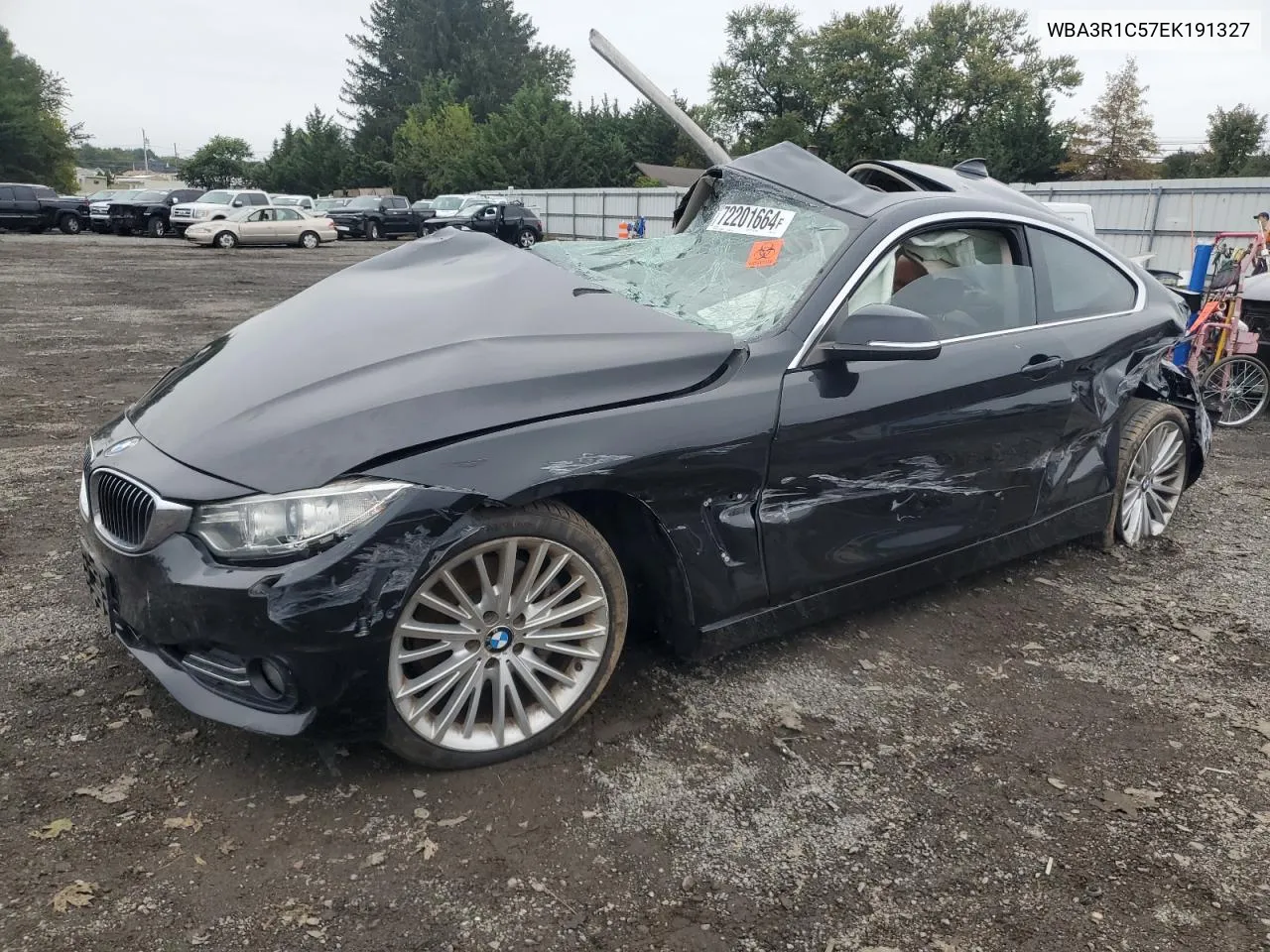 2014 BMW 435 I VIN: WBA3R1C57EK191327 Lot: 72201664