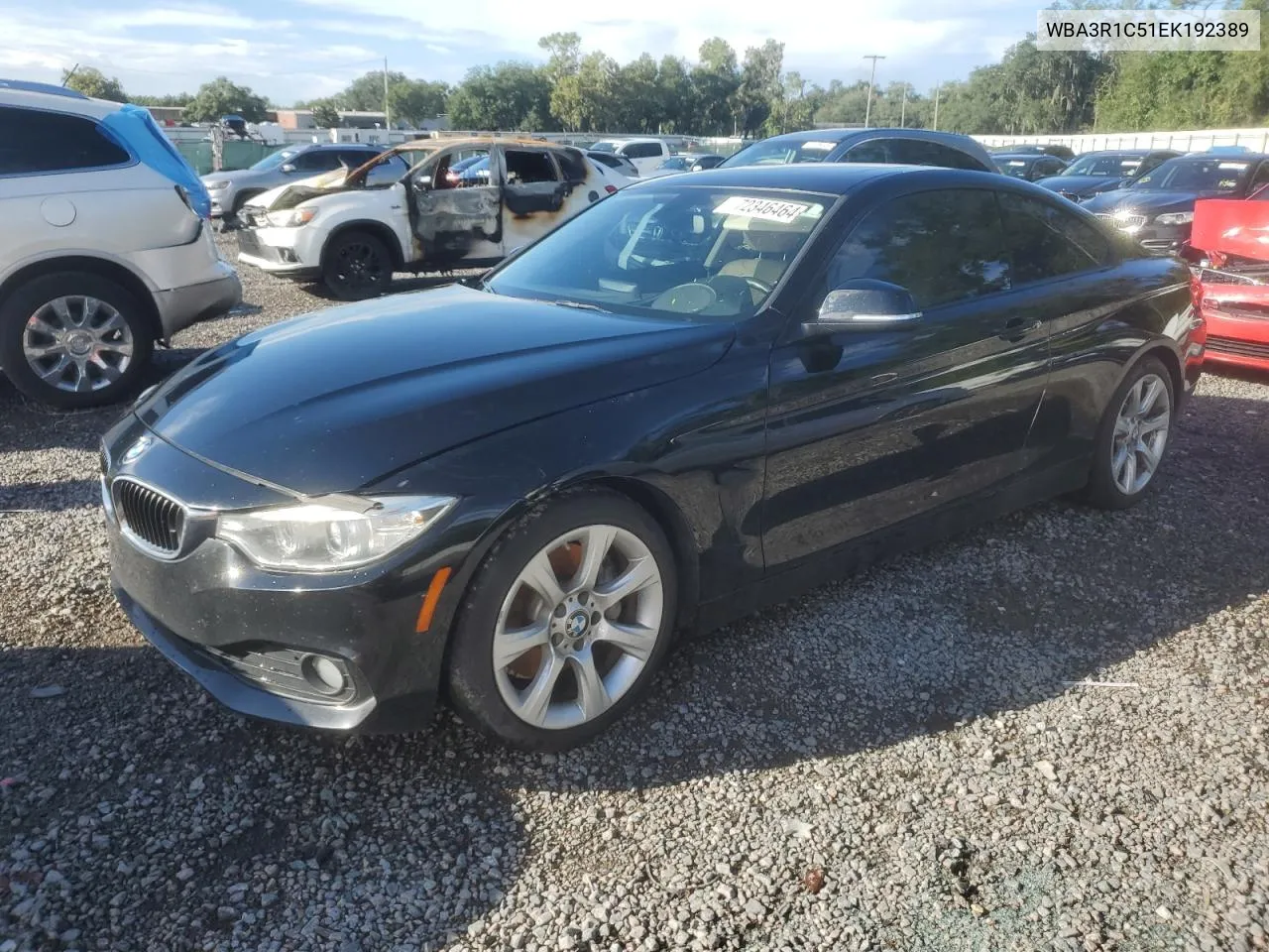 2014 BMW 435 I VIN: WBA3R1C51EK192389 Lot: 72346464