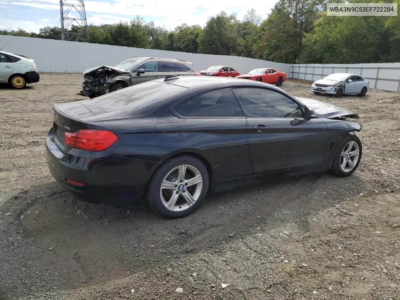 2014 BMW 428 Xi VIN: WBA3N9C53EF722204 Lot: 72458734