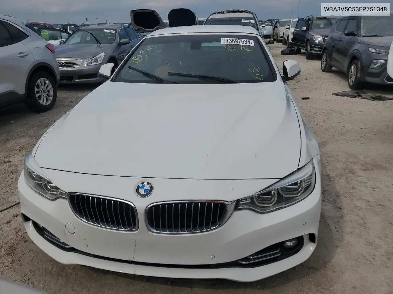 2014 BMW 428 I VIN: WBA3V5C53EP751348 Lot: 73697534