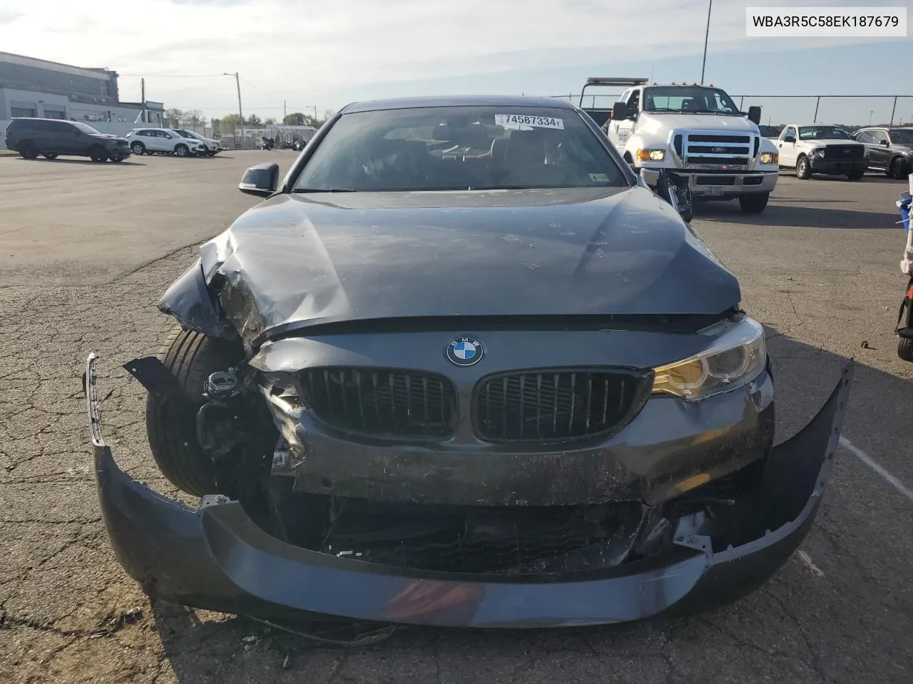 2014 BMW 435 Xi VIN: WBA3R5C58EK187679 Lot: 74587334