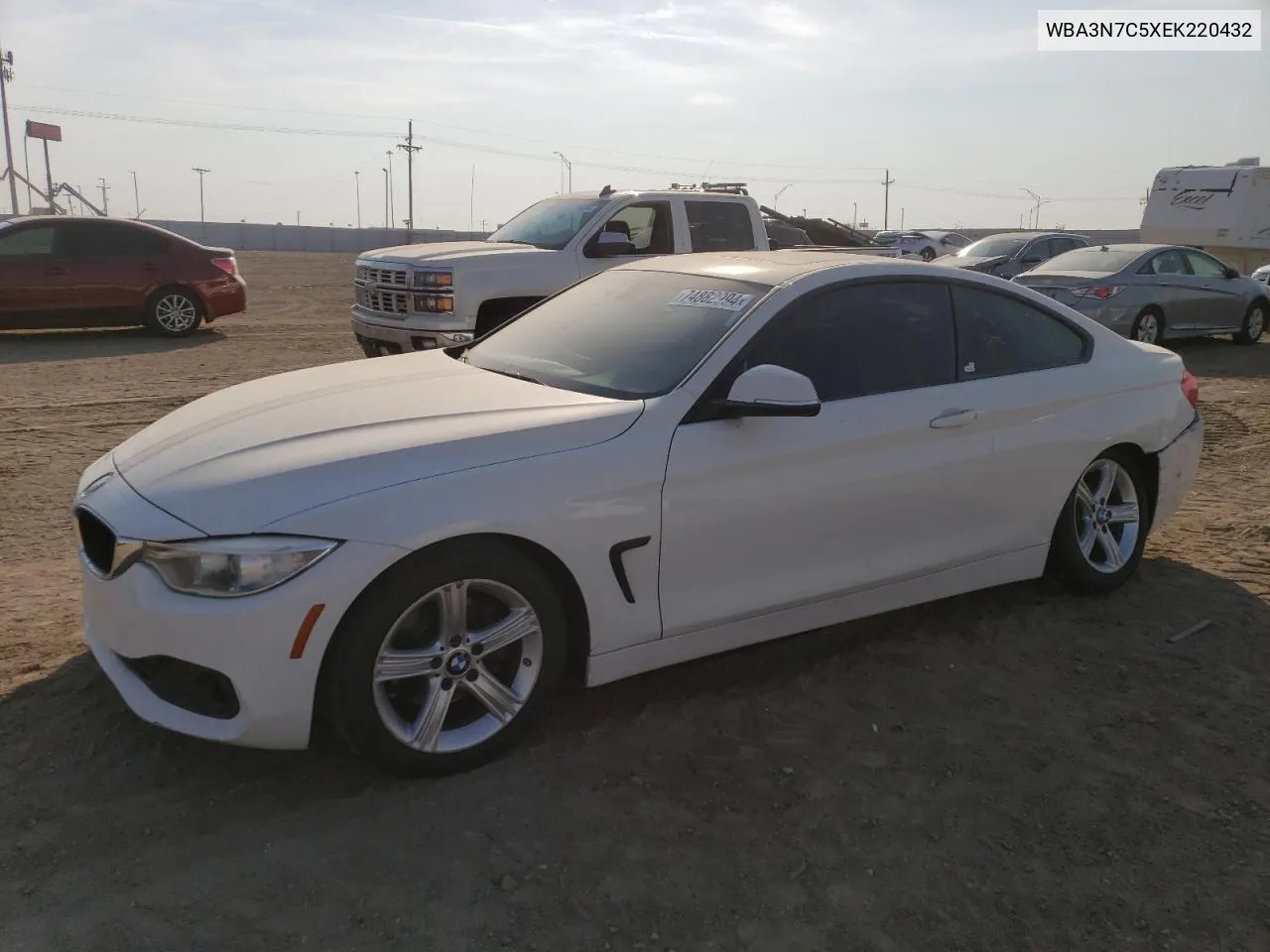 2014 BMW 428 I VIN: WBA3N7C5XEK220432 Lot: 74882994