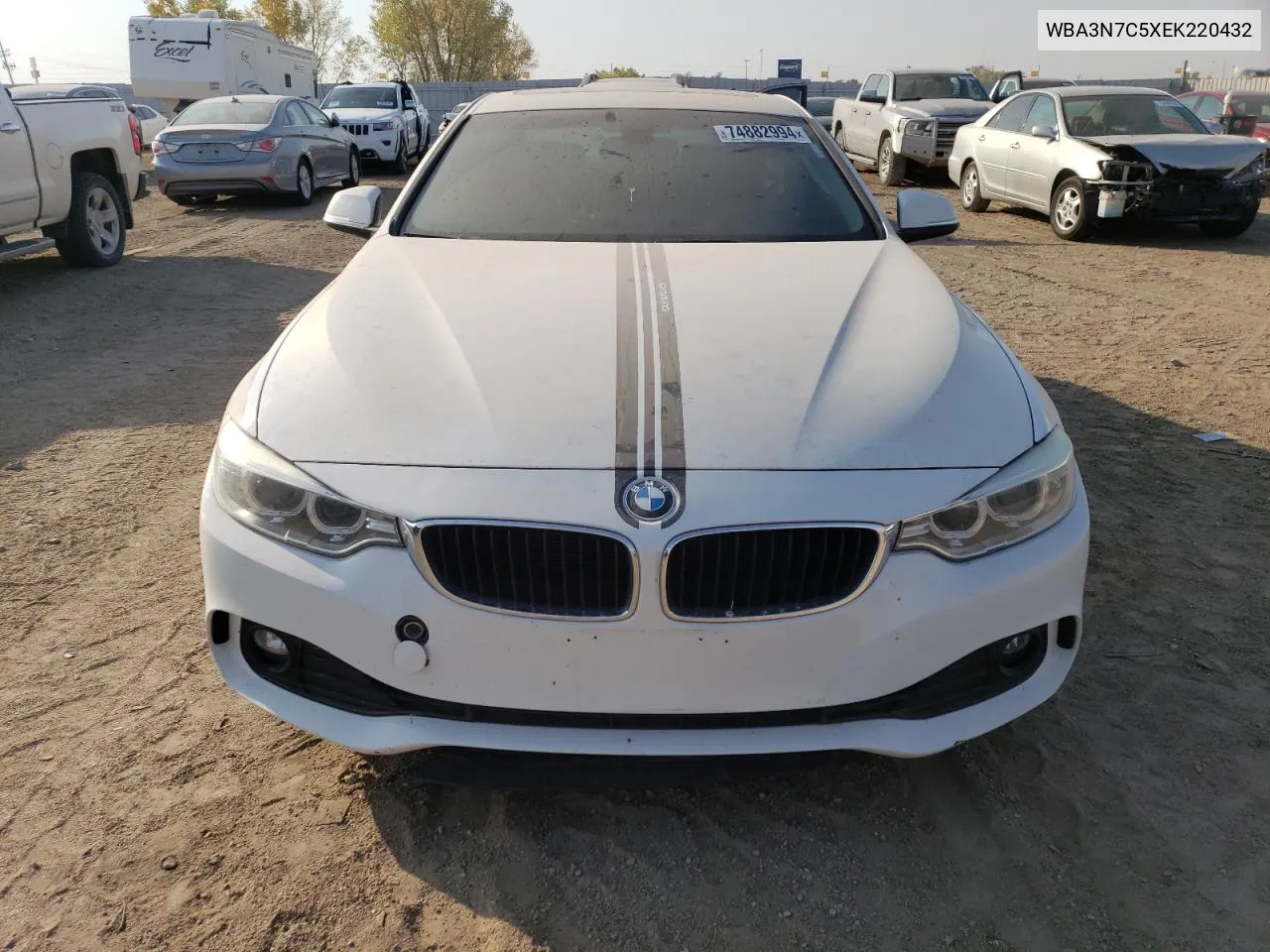 2014 BMW 428 I VIN: WBA3N7C5XEK220432 Lot: 74882994