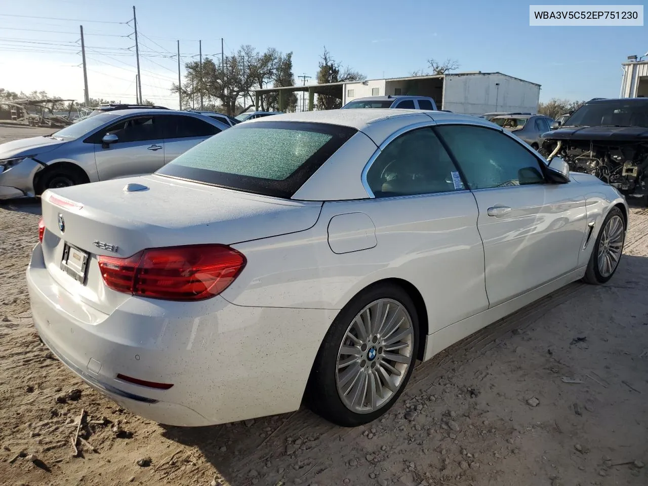 2014 BMW 428 I VIN: WBA3V5C52EP751230 Lot: 75106504