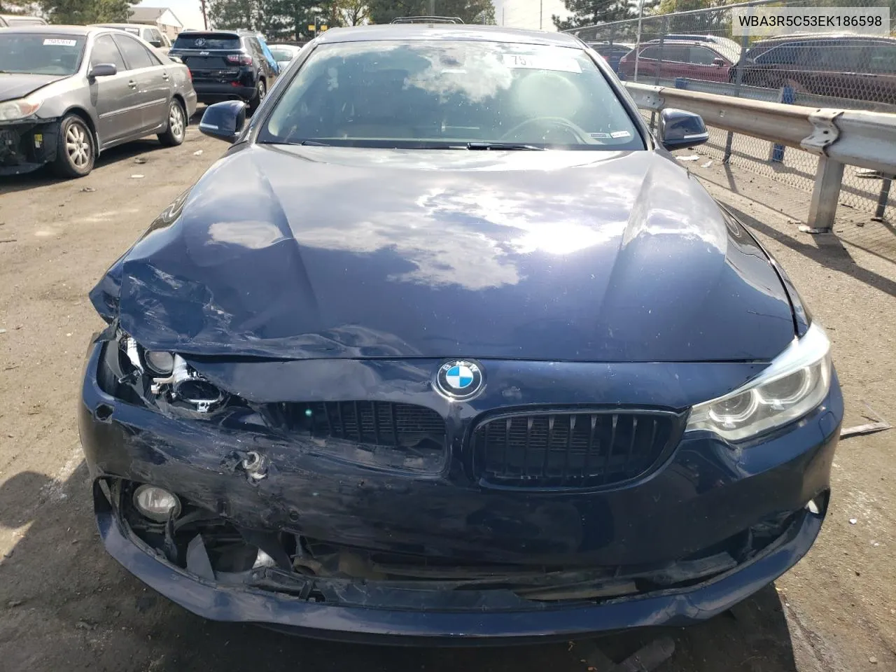 2014 BMW 435 Xi VIN: WBA3R5C53EK186598 Lot: 75141214