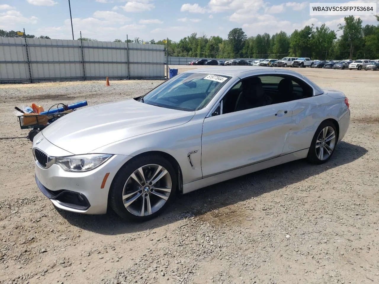 2015 BMW 428 I VIN: WBA3V5C55FP753684 Lot: 51977844