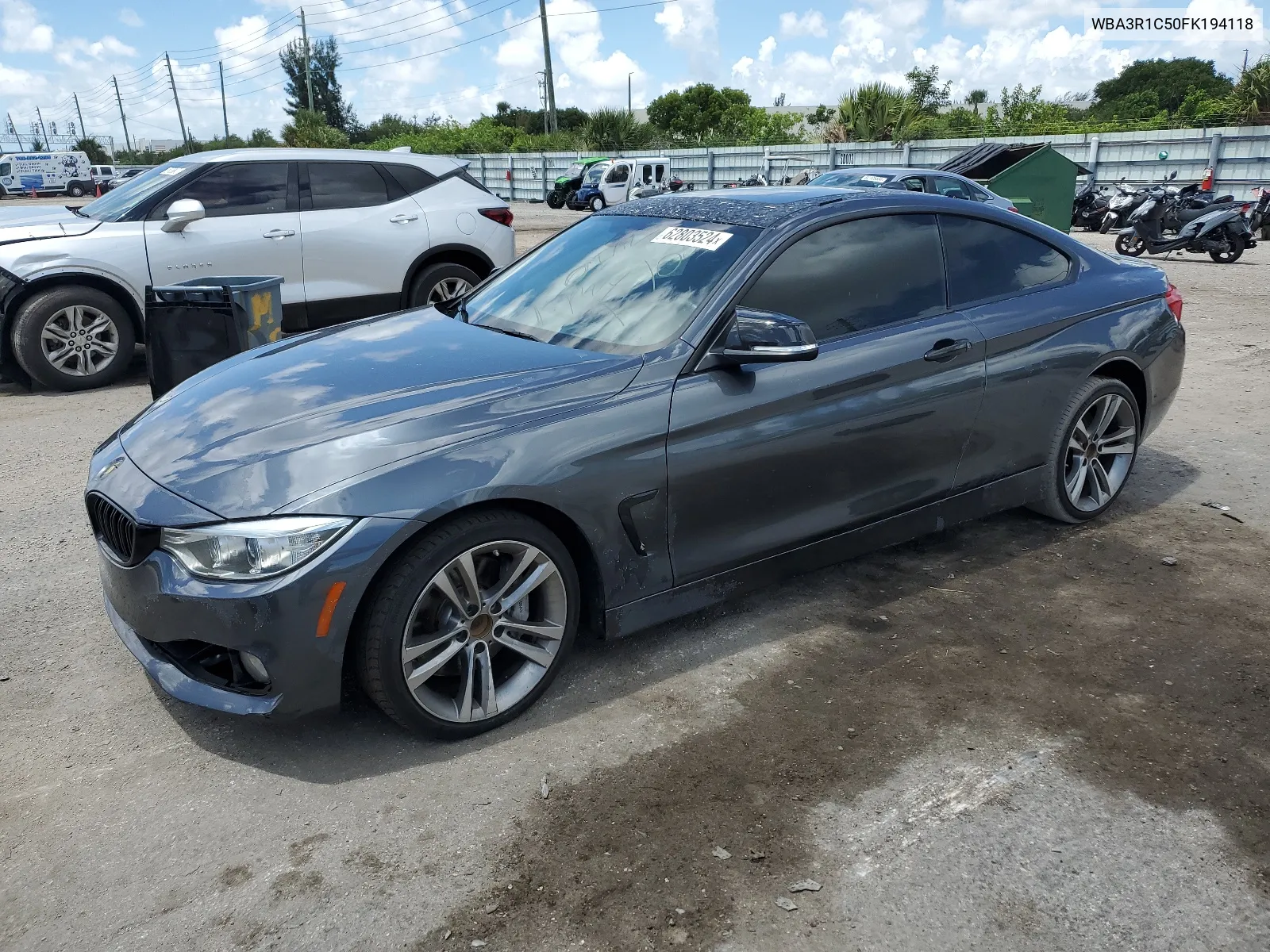 2015 BMW 435 I VIN: WBA3R1C50FK194118 Lot: 62803524