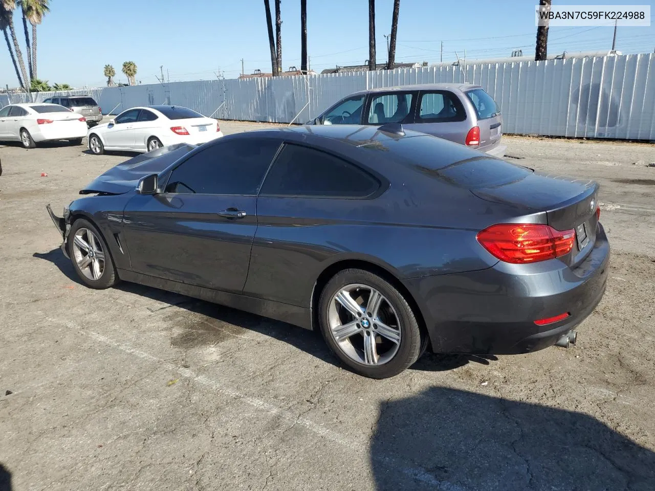 2015 BMW 428 I VIN: WBA3N7C59FK224988 Lot: 70096054