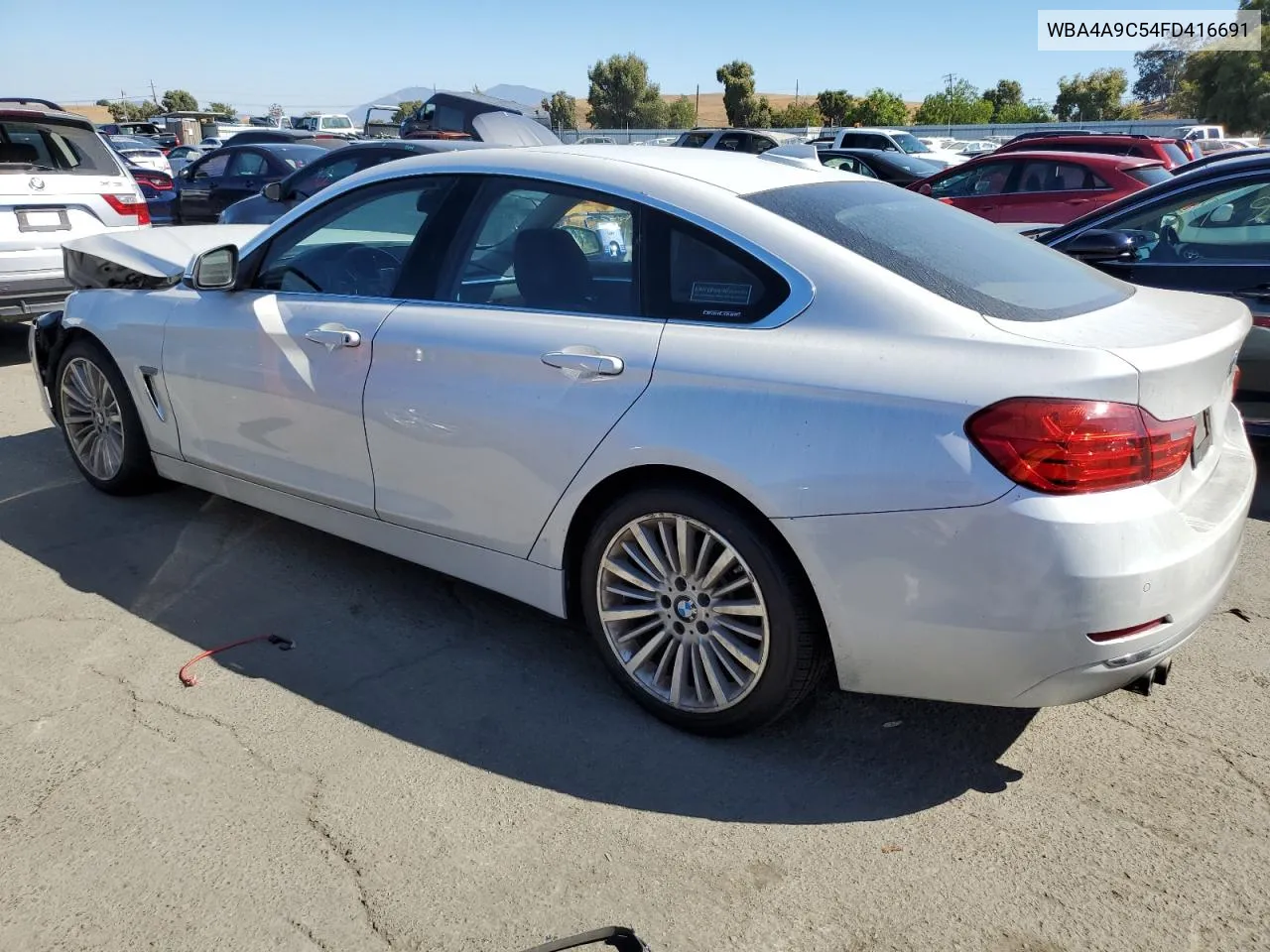 2015 BMW 428 I Gran Coupe Sulev VIN: WBA4A9C54FD416691 Lot: 70720064