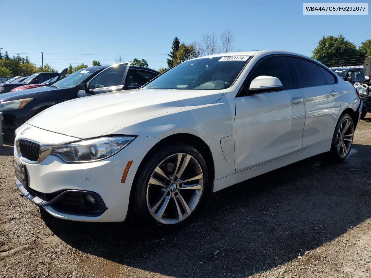 2015 BMW 428 Xi Gran Coupe VIN: WBA4A7C57FG292077 Lot: 70813124