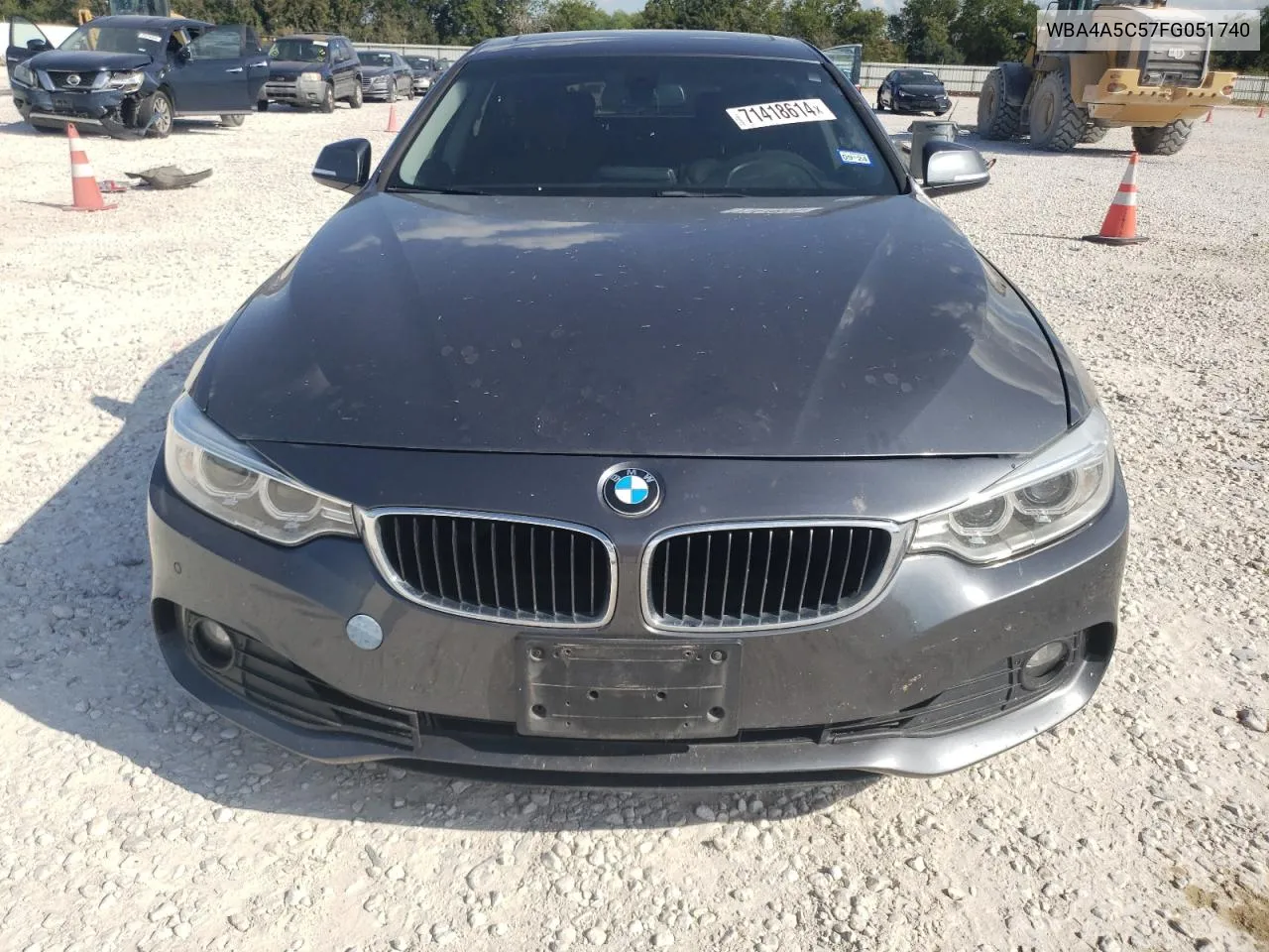 2015 BMW 428 I Gran Coupe VIN: WBA4A5C57FG051740 Lot: 71418614