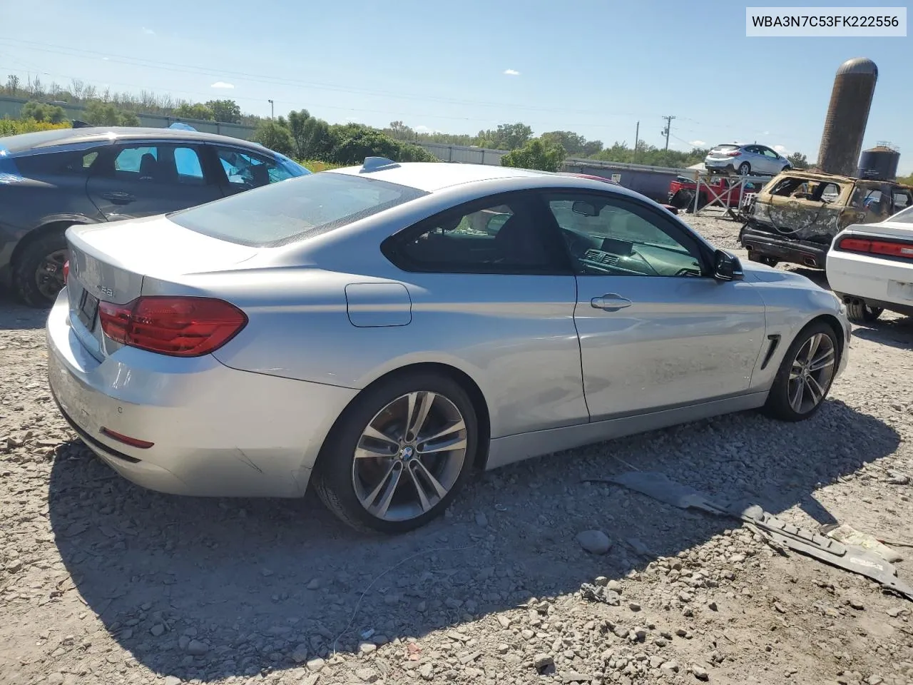 2015 BMW 428 I VIN: WBA3N7C53FK222556 Lot: 72652914