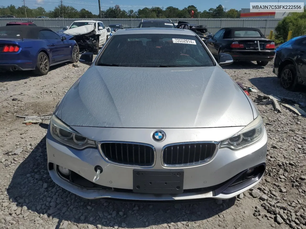 2015 BMW 428 I VIN: WBA3N7C53FK222556 Lot: 72652914