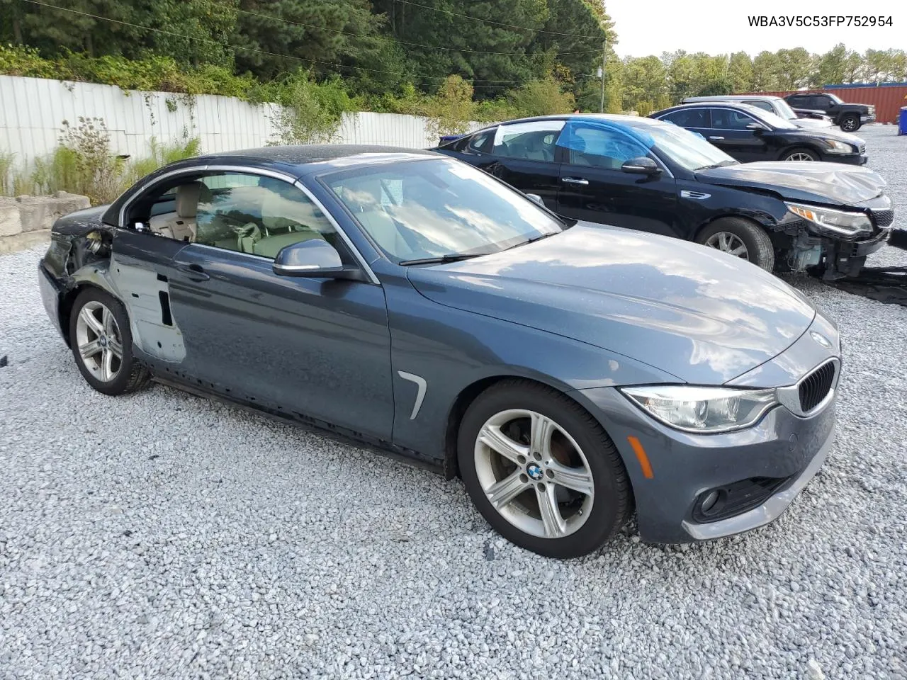 2015 BMW 428 I VIN: WBA3V5C53FP752954 Lot: 72715654