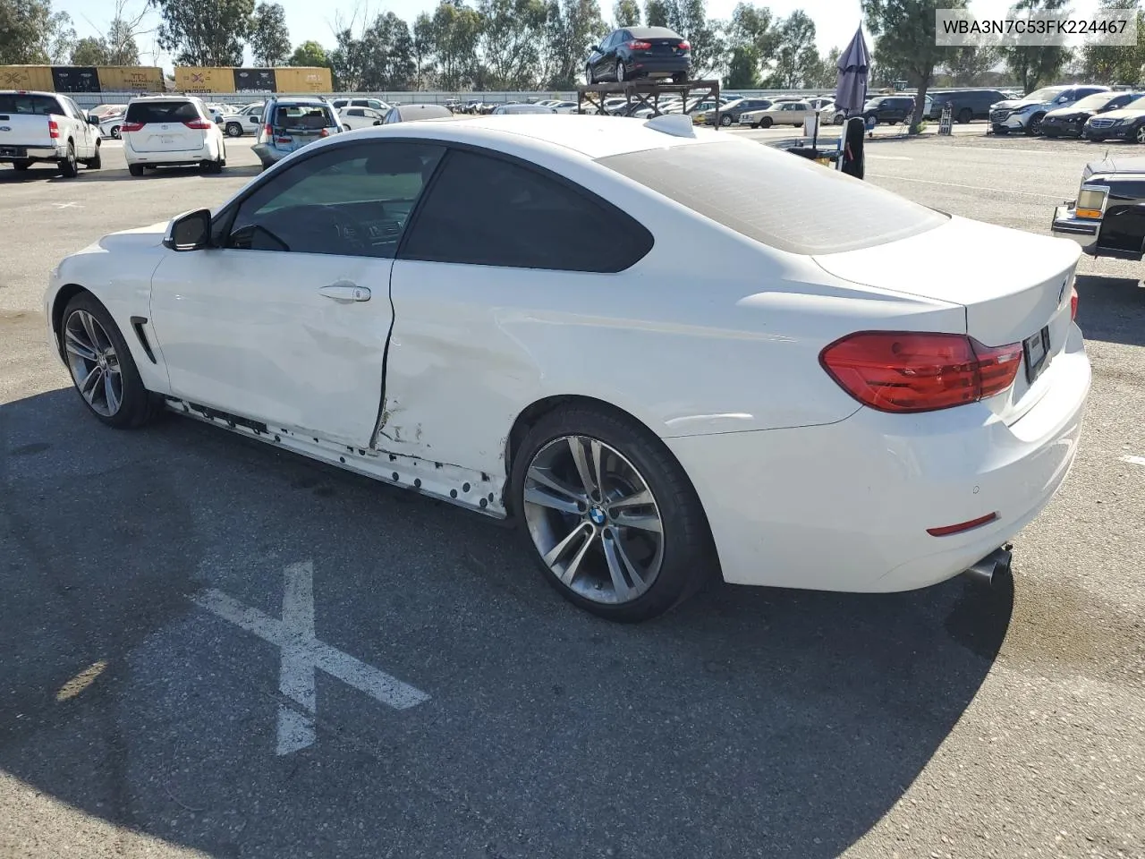 2015 BMW 428 I VIN: WBA3N7C53FK224467 Lot: 73707944