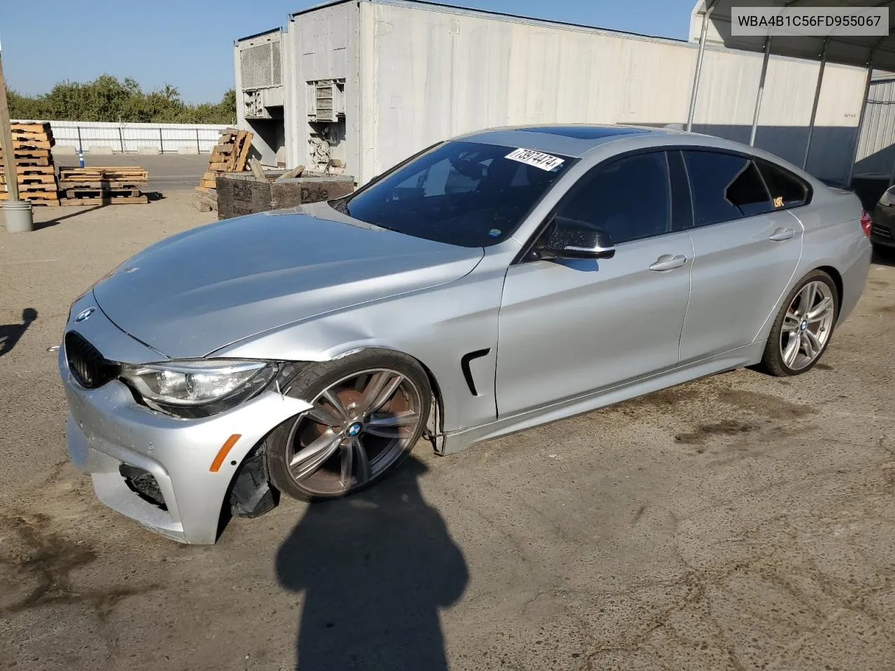 2015 BMW 435 I Gran Coupe VIN: WBA4B1C56FD955067 Lot: 73974474