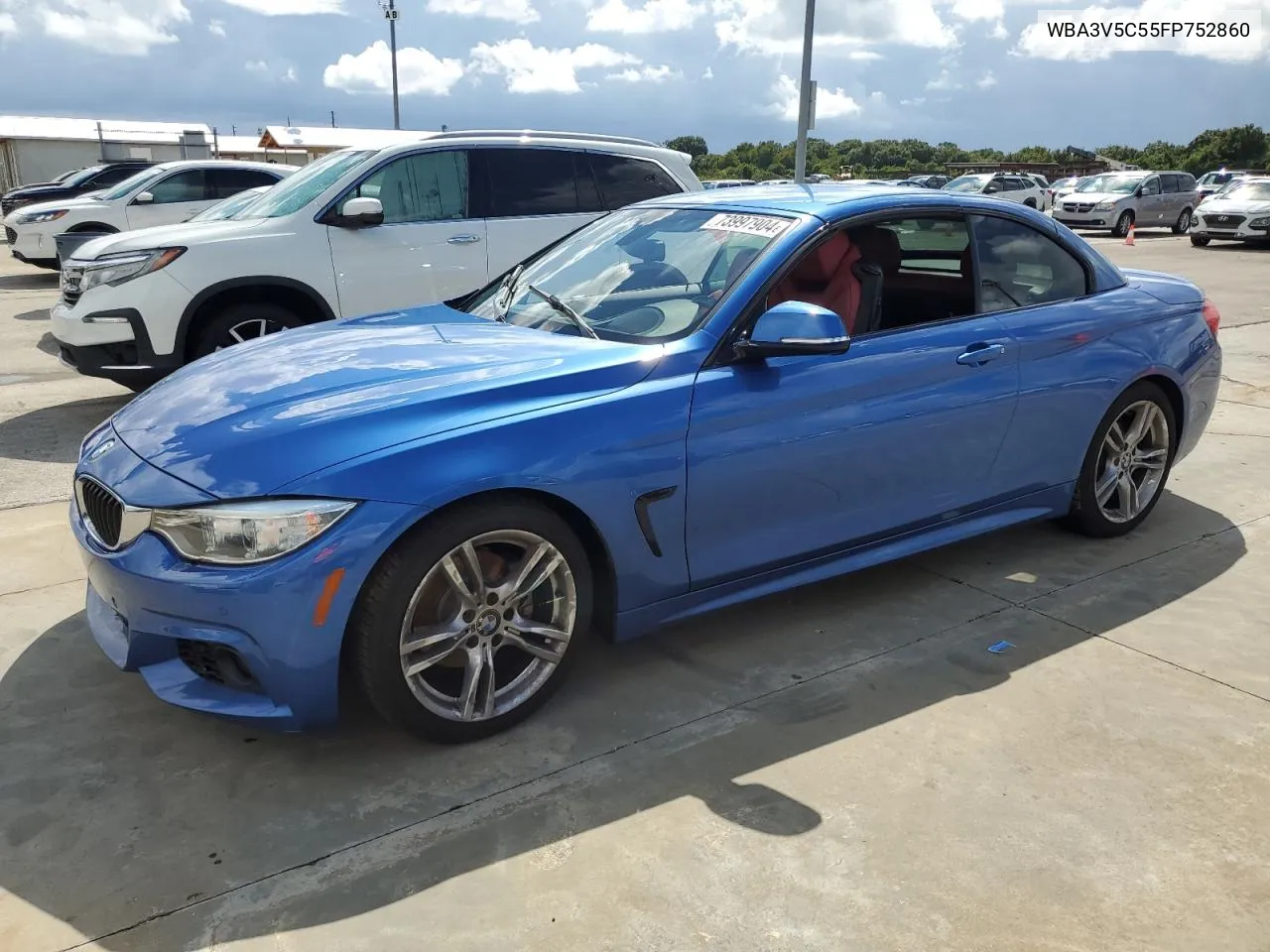 2015 BMW 428 I VIN: WBA3V5C55FP752860 Lot: 73997904