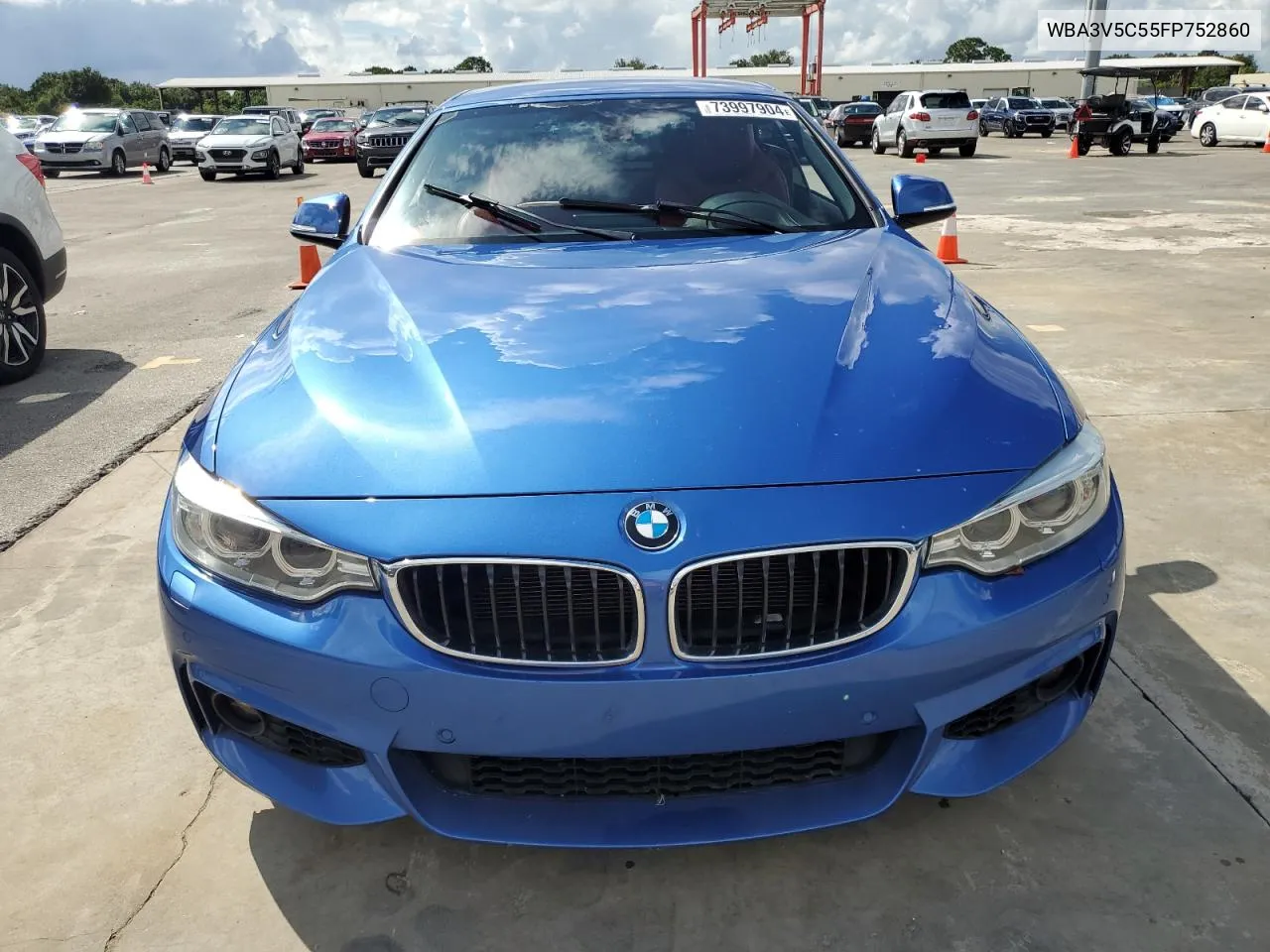 2015 BMW 428 I VIN: WBA3V5C55FP752860 Lot: 73997904