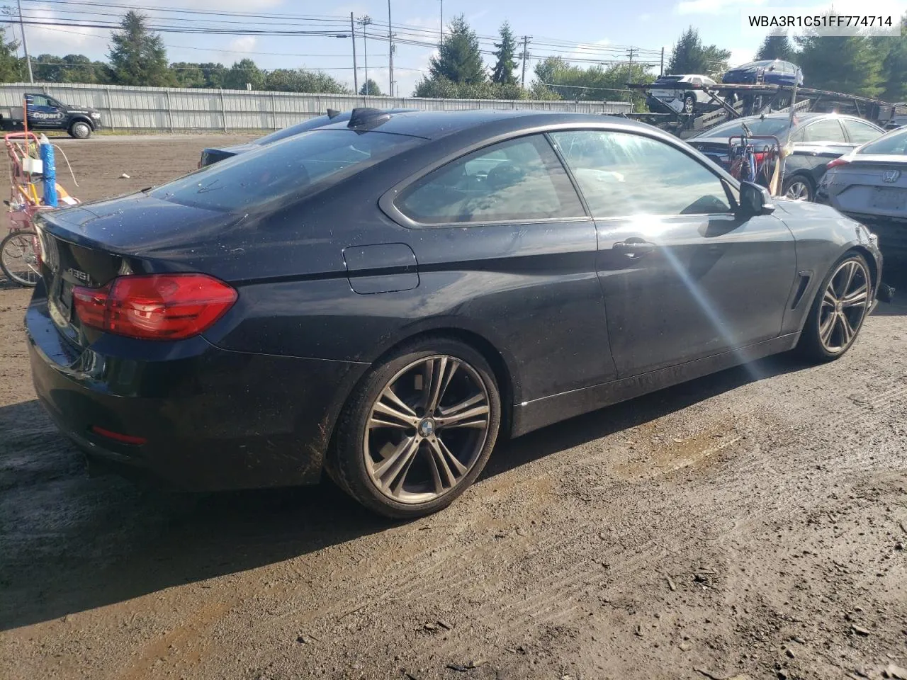 2015 BMW 435 I VIN: WBA3R1C51FF774714 Lot: 74285174