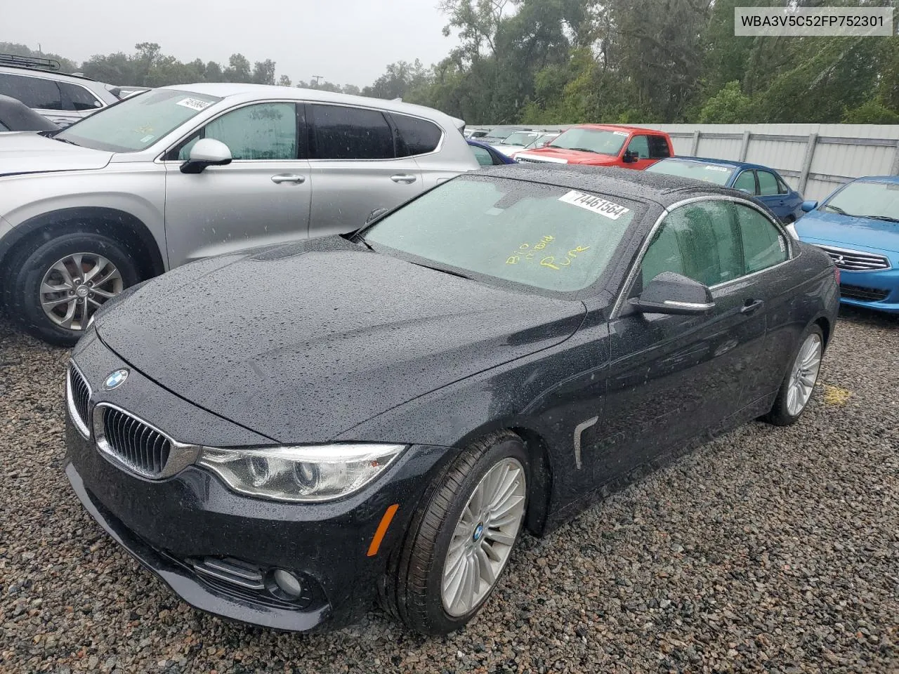 2015 BMW 428 I VIN: WBA3V5C52FP752301 Lot: 74461564