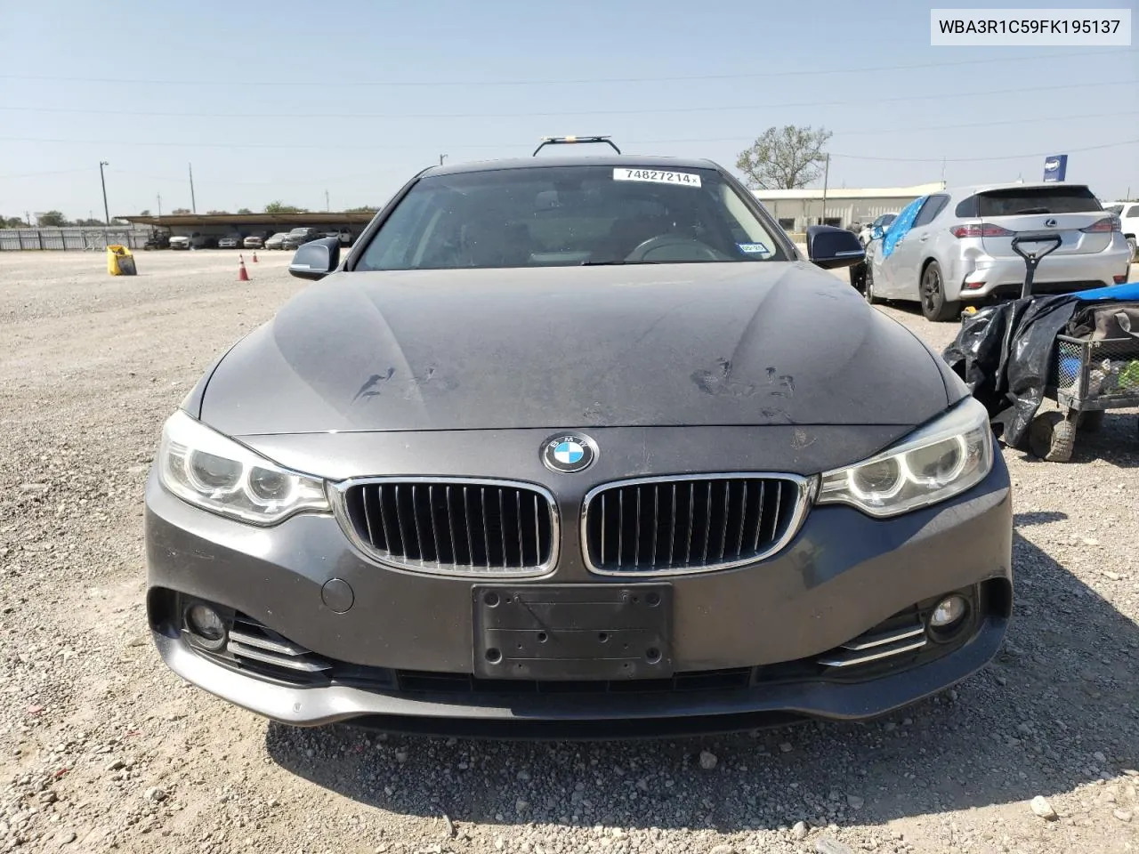 2015 BMW 435 I VIN: WBA3R1C59FK195137 Lot: 74827214