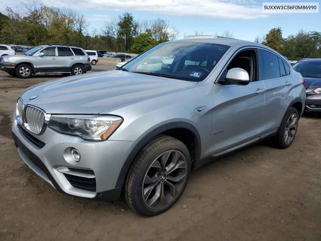 2015 BMW X4 xDrive28I VIN: 5UXXW3C56F0M86990 Lot: 75108194