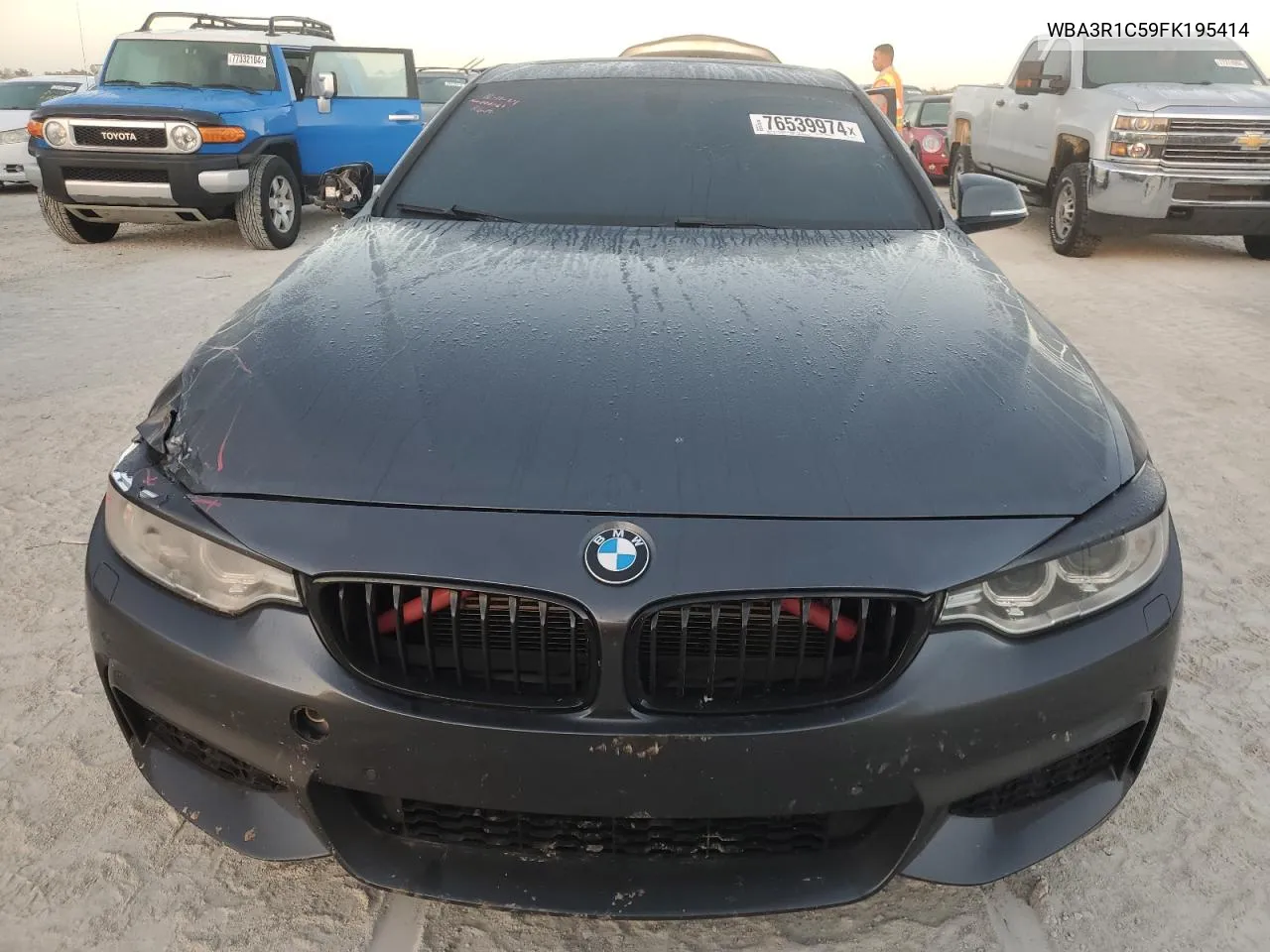 2015 BMW 435 I VIN: WBA3R1C59FK195414 Lot: 76539974